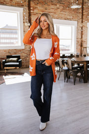 Alana Flower Drop Shoulder Cardigan | S-XL | PRE ORDER