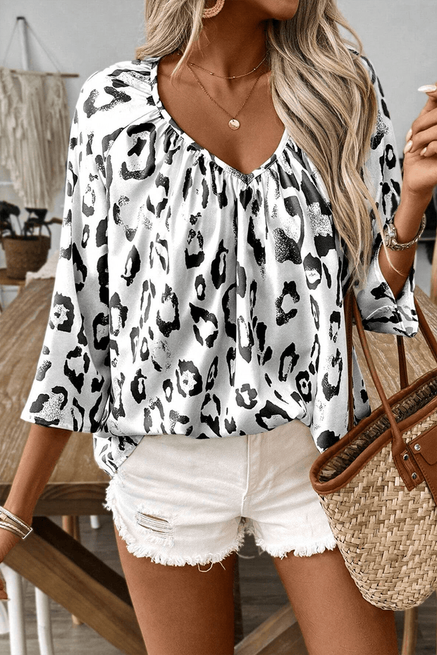 Alberta Leopard Print Blouse | S-XL | PRE ORDER