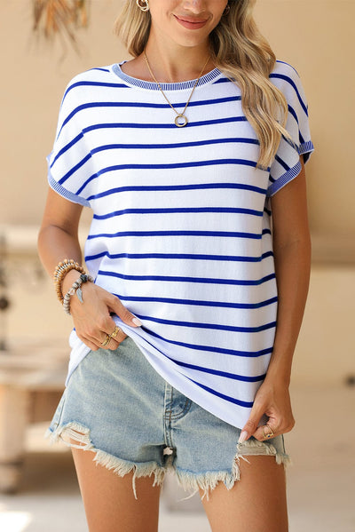 Alia Stripe Knitted Tunic | S-XL
