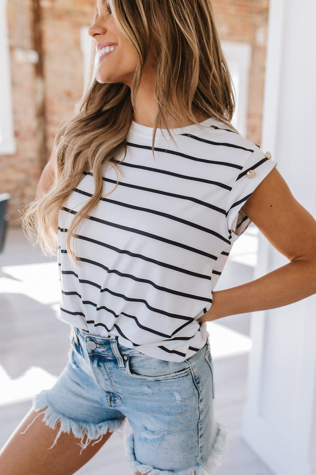 Allen Stripe Buttoned Shirt | S-XL