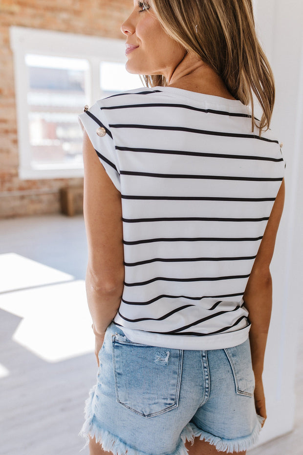 Allen Stripe Buttoned Shirt | S-XL