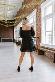 Allie Flounce Hem Square Neck Dress | S-XL