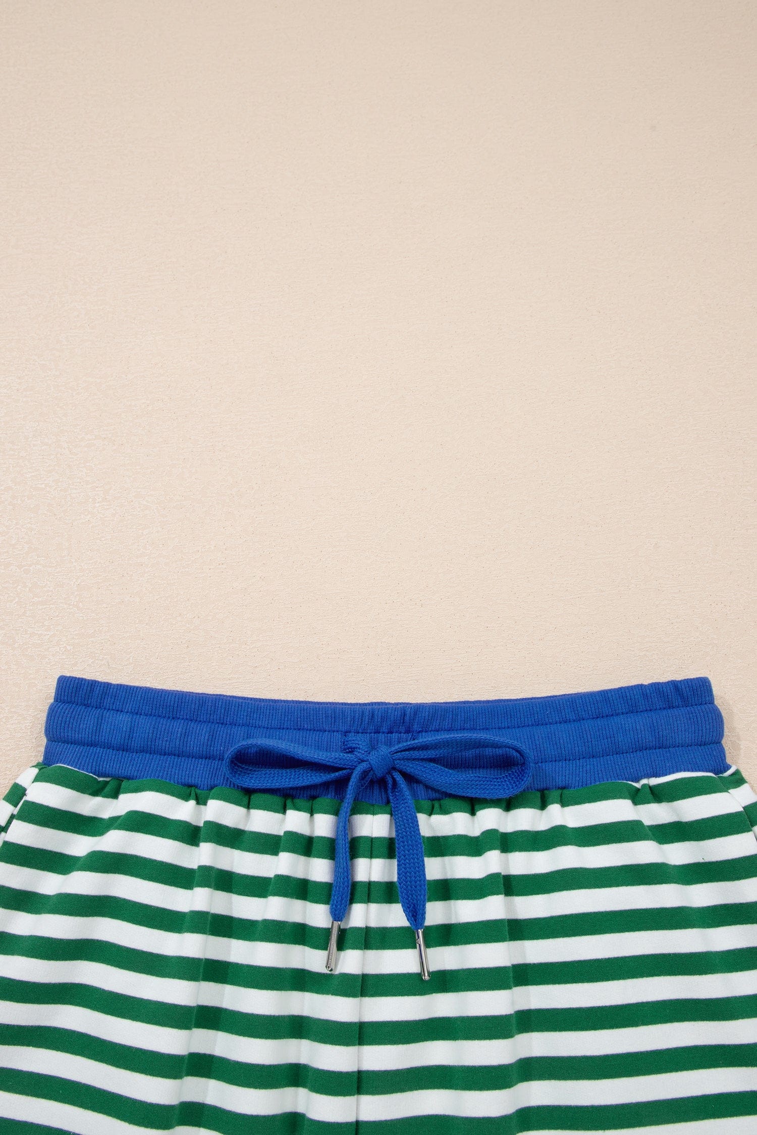 Althea Striped Casual Terry Short Set
