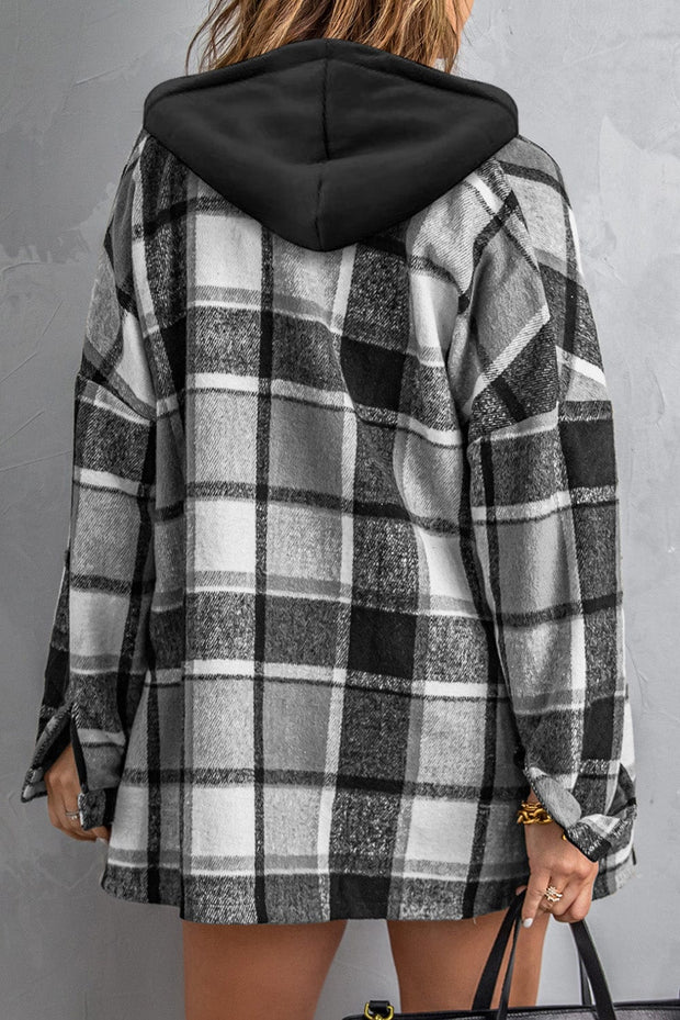 Amanda Plaid Hooded Shacket | S-2XL | PRE ORDER