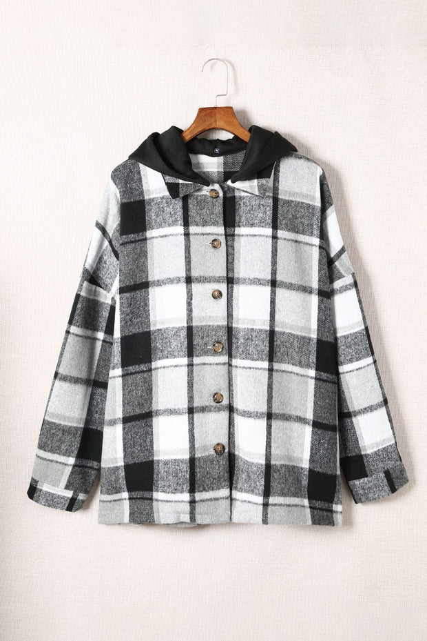 Amanda Plaid Hooded Shacket | S-2XL | PRE ORDER