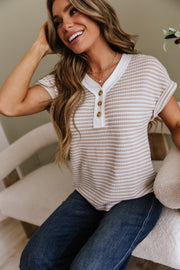 Amaris Knit Henley Top