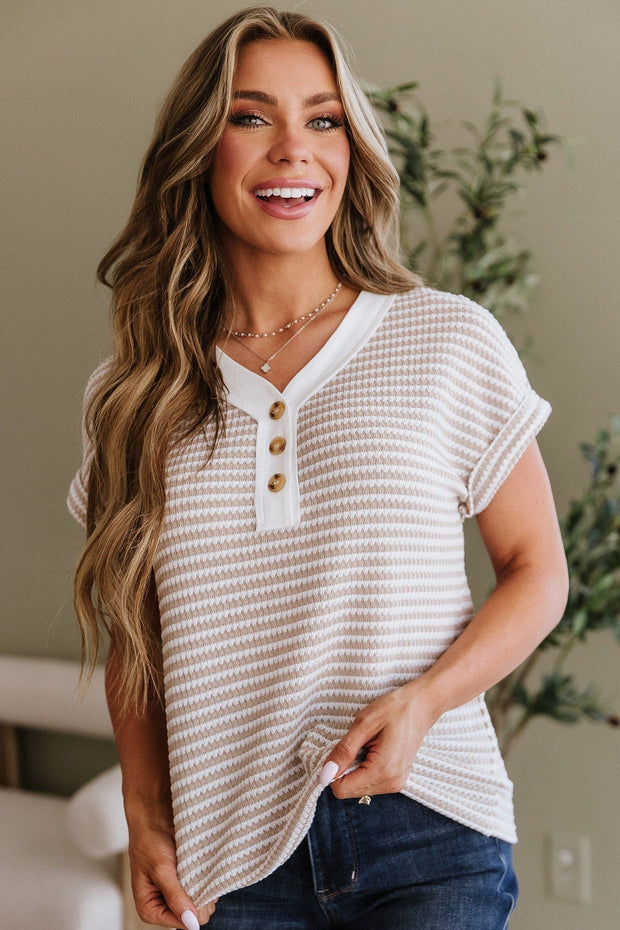 Amaris Knit Henley Top