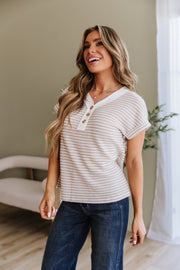 Amaris Knit Henley Top