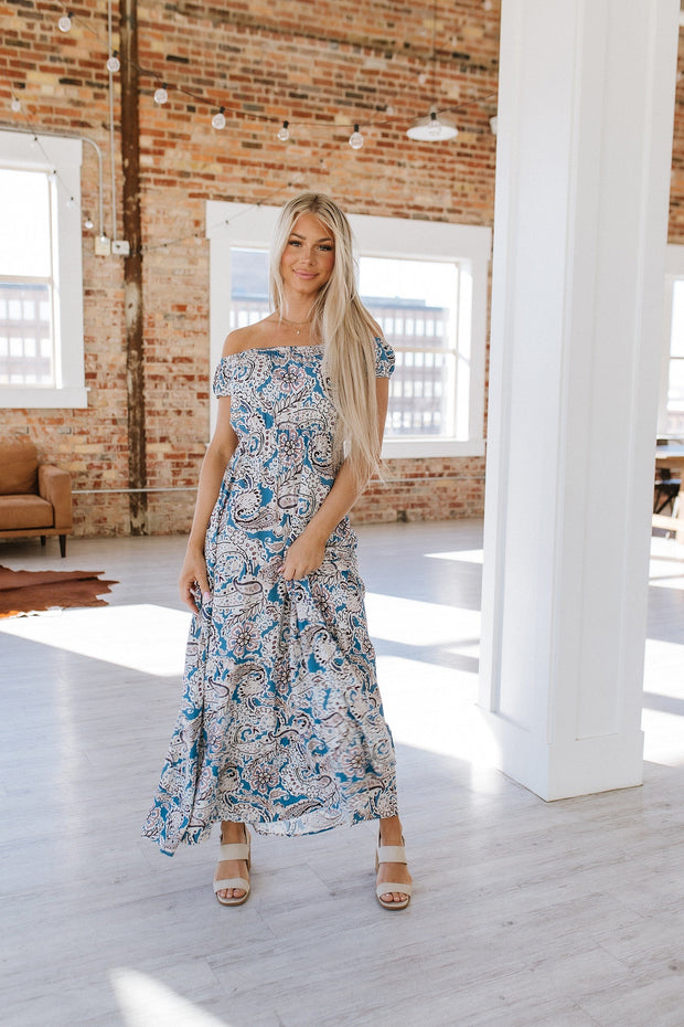 Women's Boho Paisley Maxi Dress | Flowy Summer Style Liam & Company Women's Boho Paisley Maxi Dress | Flowy Summer Style Liam & Company