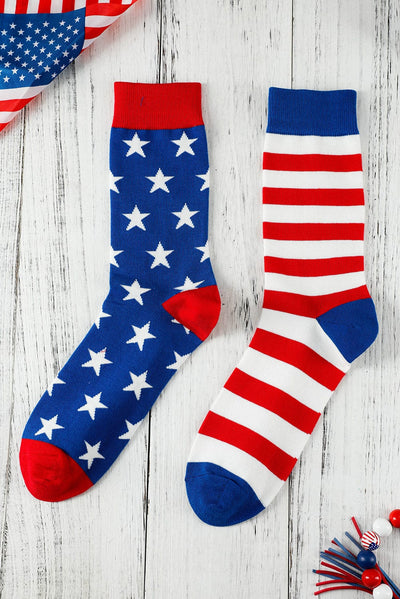 American Flag Pattern Knitted Socks