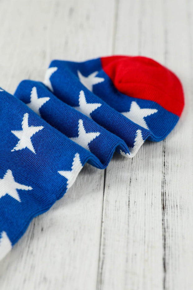 American Flag Pattern Knitted Socks