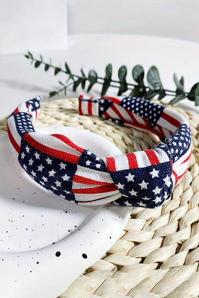 American Print Knotted Hairband | Pre Order 5/2