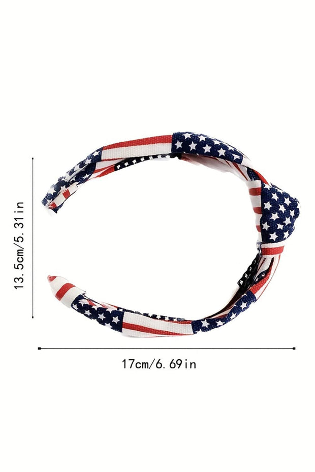 American Print Knotted Hairband