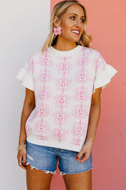 Amira Ruffle Sleeve Top | S-XL