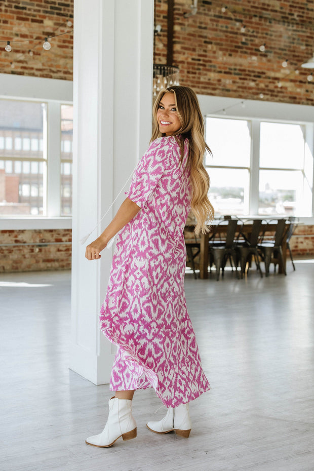 Andie Geometric Maxi Dress | S-XL