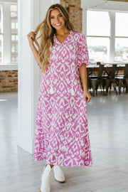 Andie Geometric Maxi Dress | S-XL