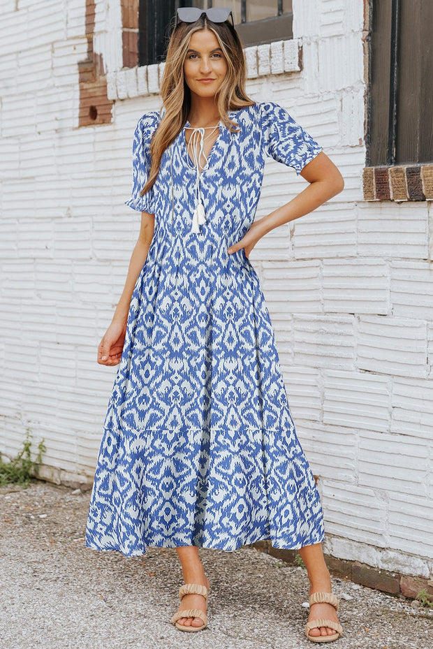 Andie Geometric Maxi Dress | S-XL