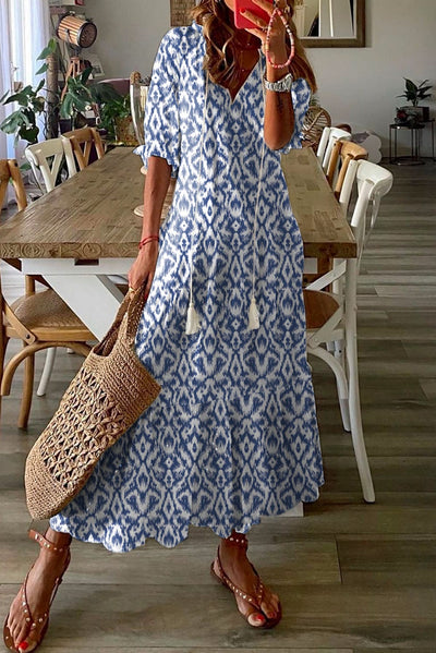 Andie Geometric Maxi Dress | S-XL