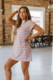 SALE - Andrea Striped T-Shirt Dress | Size Small