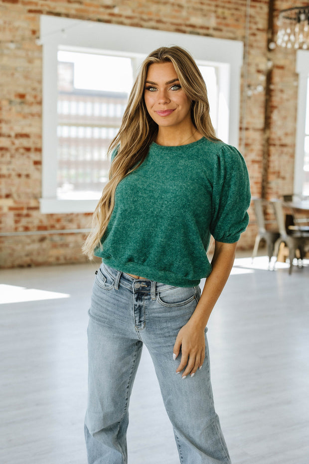 Annie Brushed Puff Sleeve Top