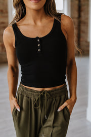 Archer Ribbed Scoop Neck Tank