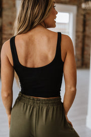 Archer Ribbed Scoop Neck Tank