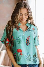 SALE - Arlet Floral V-Neck Blouse