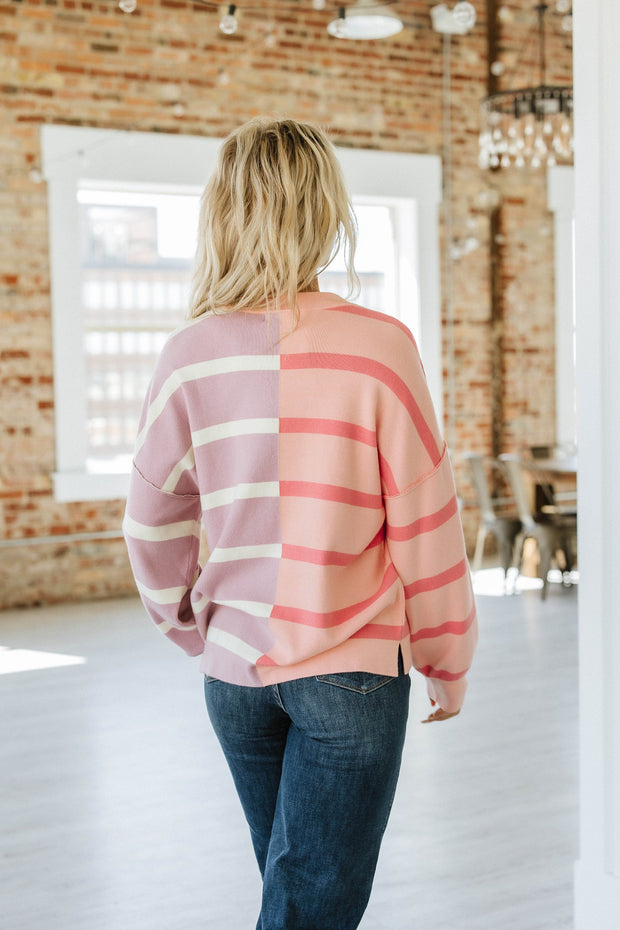 Arnie Striped Drop Shoulder Sweater