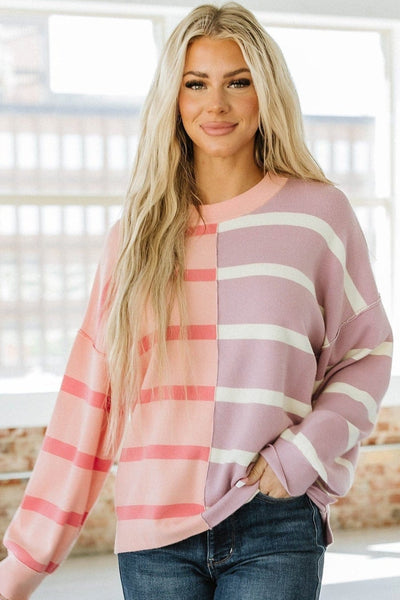 Arnie Striped Drop Shoulder Sweater