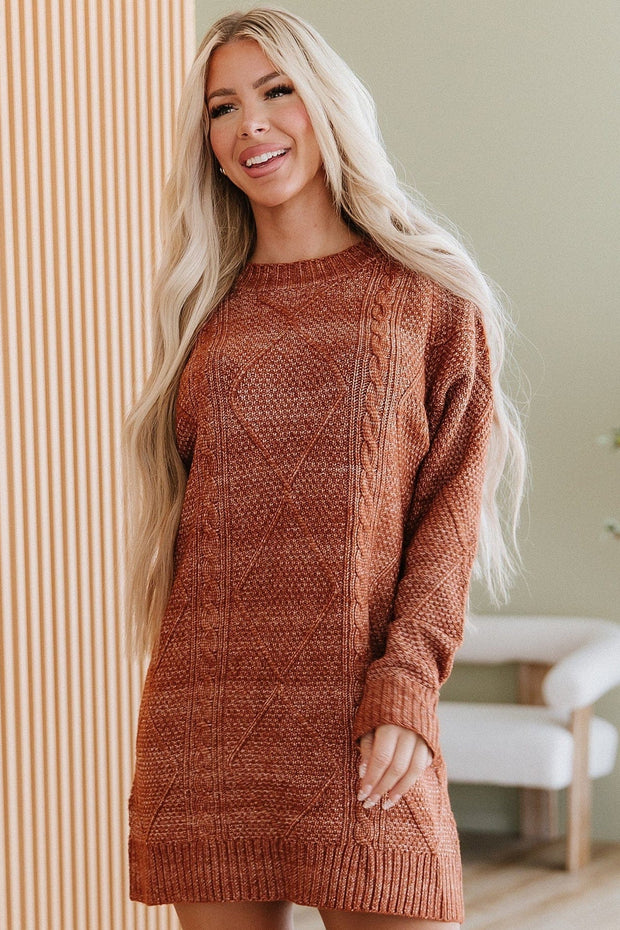 SALE - Ashley Cable Knit Sweater Dress Liam & Company SALE - Ashley Cable Knit Sweater Dress Liam & Company