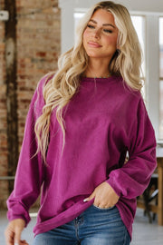 Asia Ribbed Oversized Sweatshirt | DROPSHIP