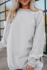 Asia Ribbed Oversized Sweatshirt | DROPSHIP