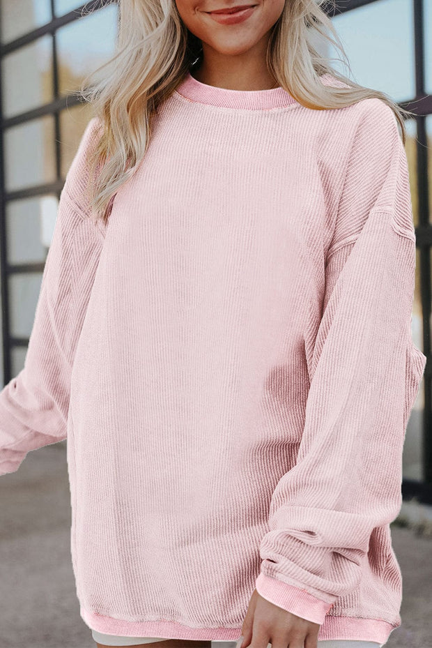 Asia Ribbed Oversized Sweatshirt | DROPSHIP
