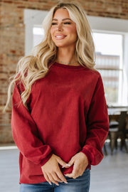 Asia Ribbed Oversized Sweatshirt