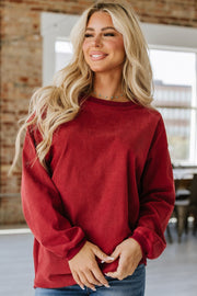 Asia Ribbed Oversized Sweatshirt | S-3XL