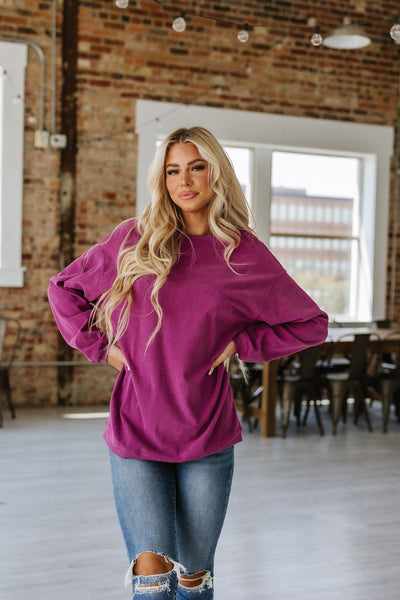 Asia Ribbed Oversized Sweatshirt