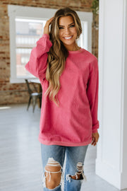 Asia Ribbed Oversized Sweatshirt