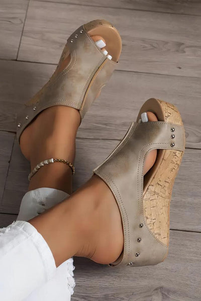 Aspen Leather Wedge Sandals | Pre Order 6/10