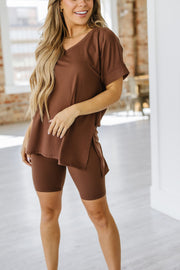 Aubriee Oversized Biker Short Set | S-XL