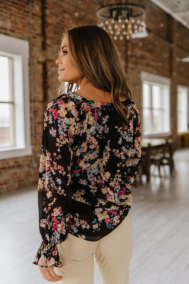 SALE - Aura Floral Print Blouse | Size Small