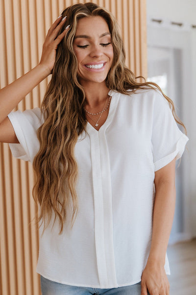 Aven Notched Neck Blouse