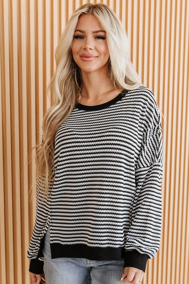 Avenly Striped Oversized Top