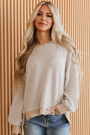 Avenly Striped Oversized Top