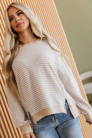 Avenly Striped Oversized Top