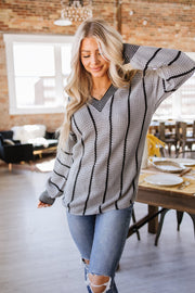 Ayden V-Neck Loose Sweater