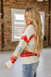 Azalea Color Block Knit Sweater | S-2XL