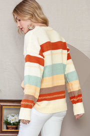 Azalea Color Block Knit Sweater | S-2XL