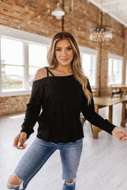 Bailee Asmytrical Long Sleeve Top | S-XL