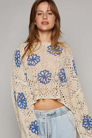 Barbara Hollow Knit Sweater | S-XL