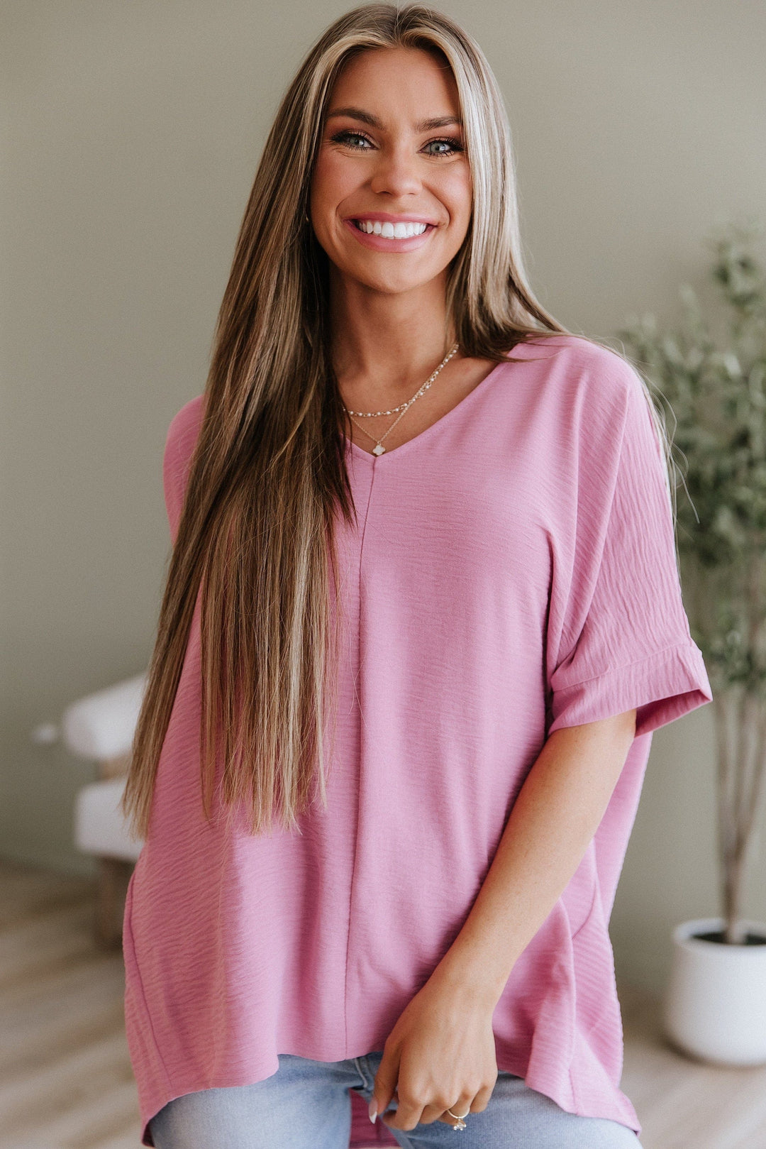 Benica V-Neck Dolman | V-neck Top | Tops For Women – Liam & Company